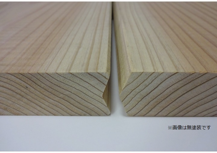 天然杉はめ込み式カフェ床 屋内床材 国産杉 土足用 カフェ板 塗装済 30×200×2000mm 単品 （約4.0