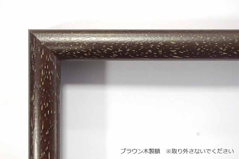 ステンドグラス 壁掛け 松 フレーム：ブラウン (SH-PR02) 幅524×高さ