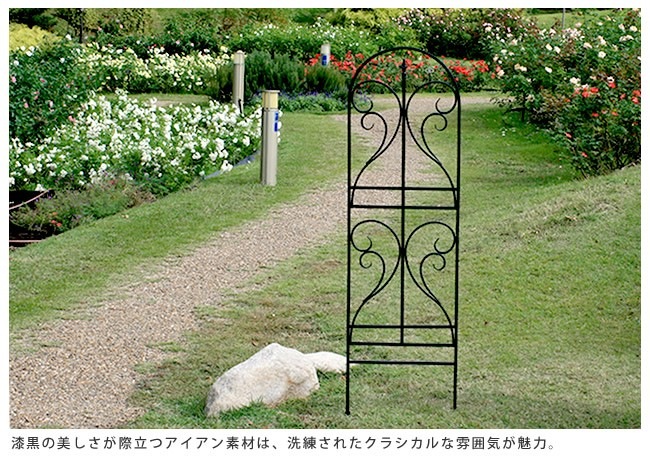 アイアンフェンス 幅54.5cm 4枚組 ホワイト (IF-FN7950-4P-WHT) ハイ