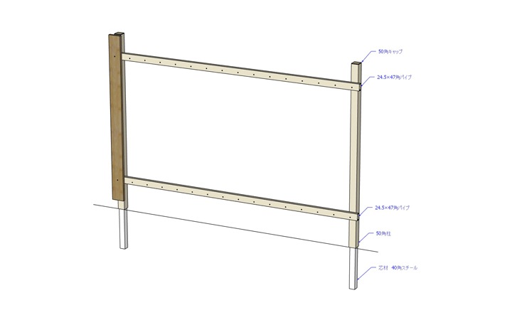��������ѥ���40�� t=2.3mm ��ZAM�� (50�����ѿĺ�) 40��40��300mm