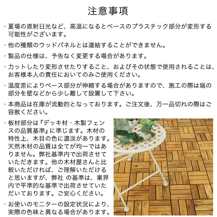 中古 ジョイント ウッドパネル ウッドタイル 30cm 89枚+α ウッドパネル ジョイントタイル 約30×30cm ガーデン 床材 玄関