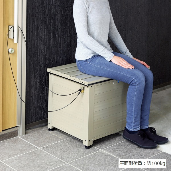 宅配ボックス ベンチボックス 幅64cm レシーボ TRA-64(TGY) ※沖縄