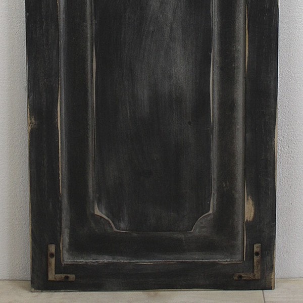 壁飾り ディスプレイ アイアンデコウッドドアブラック (6865) 扉 黒