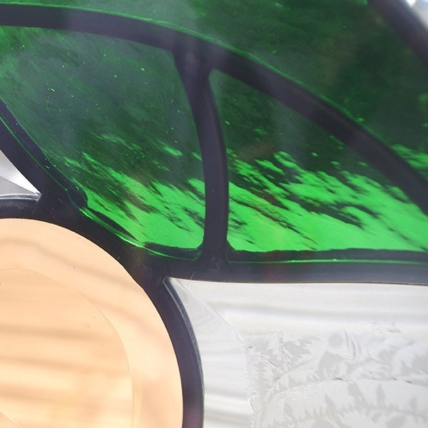 ステンドグラス (SH-D44) 200×200×18mm 一部鏡面ガラス