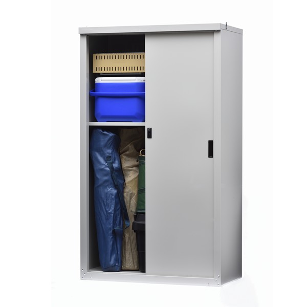 物置 収納庫 スチール 倉庫 幅89cm 高さ153cm 家庭用収納庫153 (HS-153 