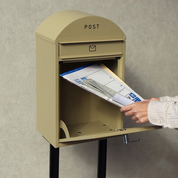 スタンドポスト ジェレミア イエローベージュ/ブラック SDM-055