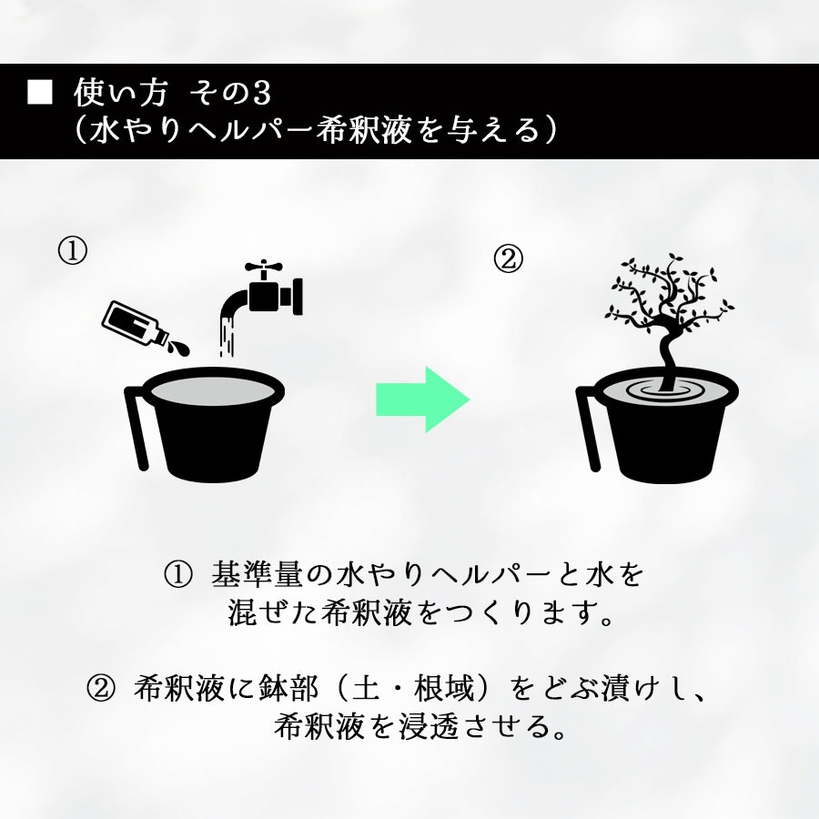 旅行 出張 不在 植物管理 水やり自動 らく 水やり当番 水やり回数半減 水やりヘルパー　200ml お手軽タイプ／植物用土壌保水剤 保湿材【送料L】