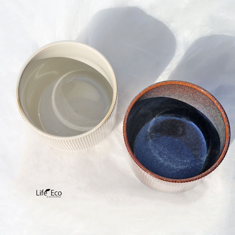 鉢カバー（花器） 釉薬陶器製インテリアポット ノルダ（NORDA） アイボリー（クリーム） φ15cm×H18.6cm（5号）【送料無料】