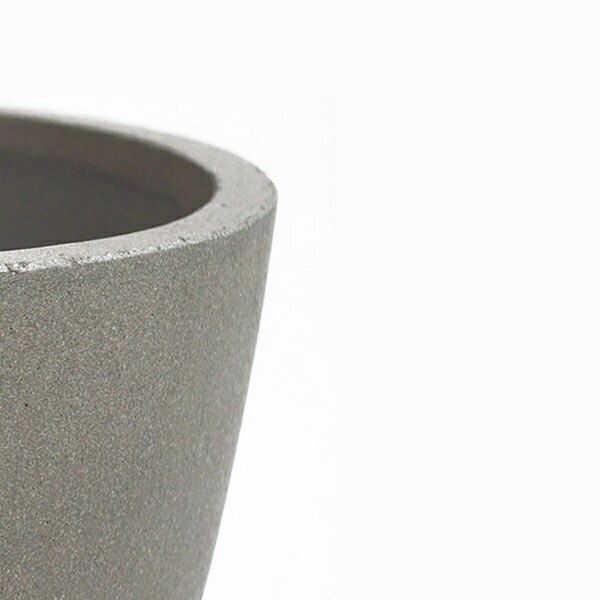 植木鉢 軽量ファイバーセメント製 スタウト アッシュラウンド グレー 50cm（17号）【送料F】