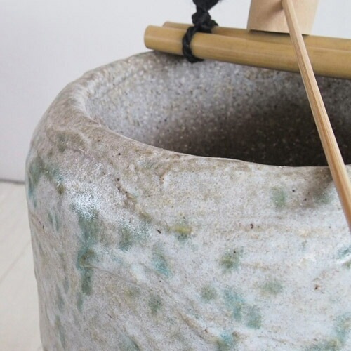 信楽焼 水華泉 LT-23-1 白萩 循環式モーター付き φ24×H42cm【送料E】