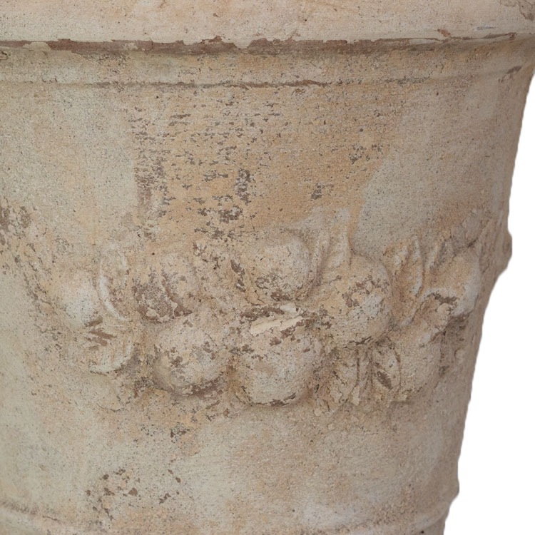 植木鉢 アンティーク調 素焼き テラコッタ鉢 モンテガロ アンティコ φ25cm×H25cm（8号）【送料E】