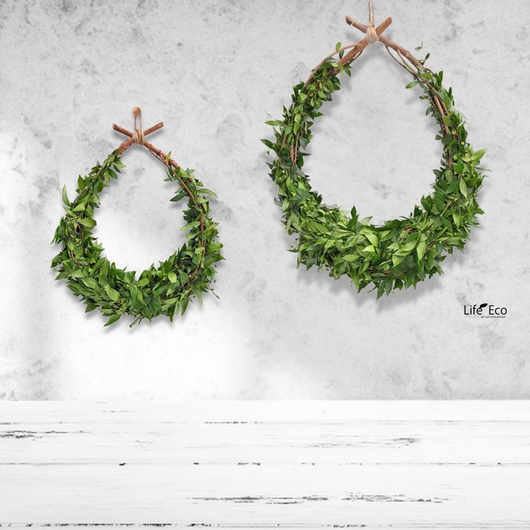 ギンバイカ（銀梅花・マートル）のロイヤルドロップリース S / 約W20cm×D30cm【送料B】