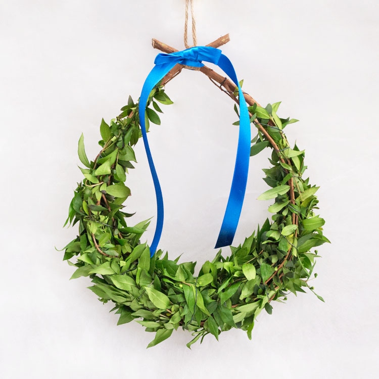 ギンバイカ（銀梅花・マートル）のロイヤルドロップリース S / 約W20cm×D30cm【送料B】