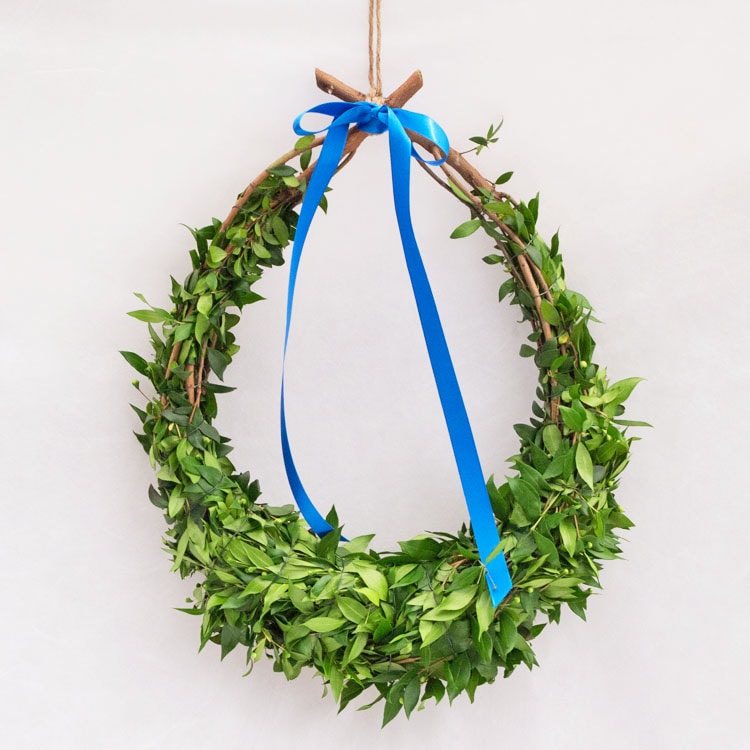 ギンバイカ（銀梅花・マートル）のロイヤルドロップリース L / 約W30cm×D40cm【10個セット】【送料E】