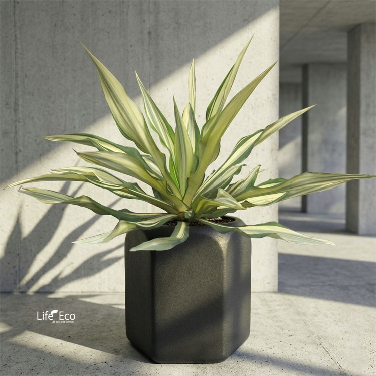 植木鉢 大型 軽量 FRP製 ソマリ（SOMARI） ヘキサゴン コットテラ（テラコッタカラー・オレンジ） φ33cm×H34.5cm（11号・11寸）【送料E】