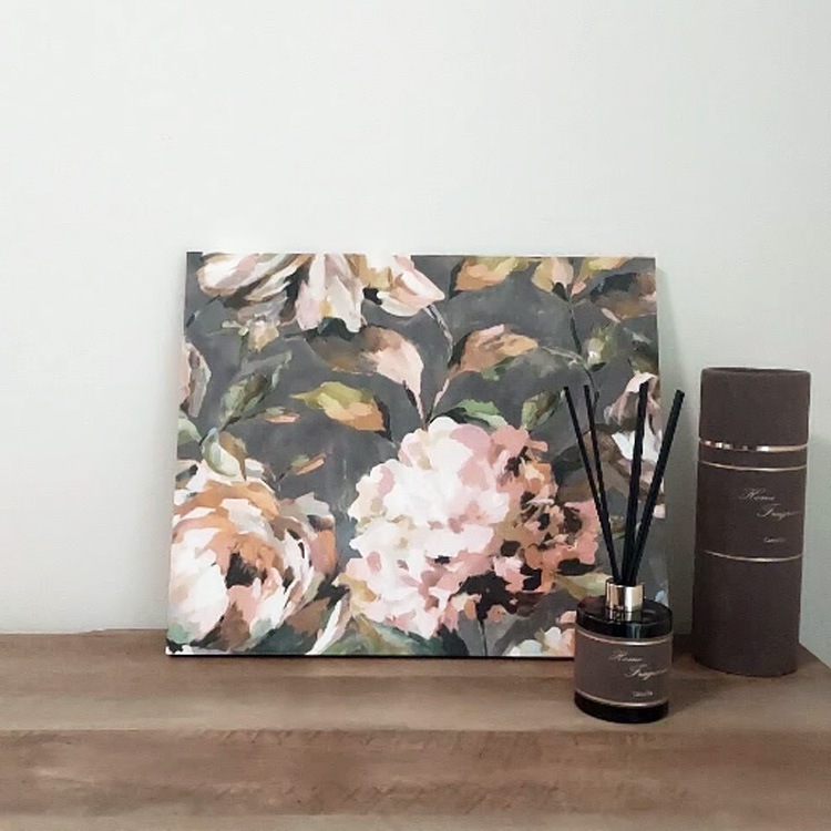 アートパネル（アートボード、インテリアパネル）クラシカルフラワー Mサイズ / W45cm×D38cm（厚み2cm）【送料B】