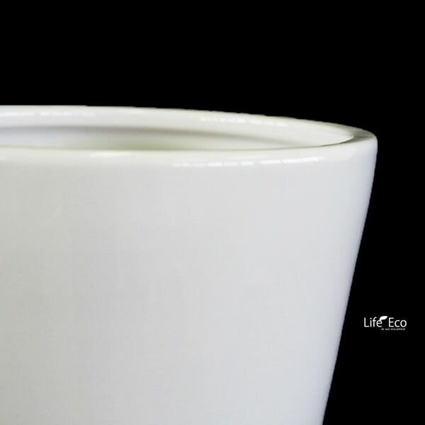 白交祉丸鉢 白鳳 粉引 下絵赤ライン 玉渕13cm鉢 約13cm 白系 中華食器