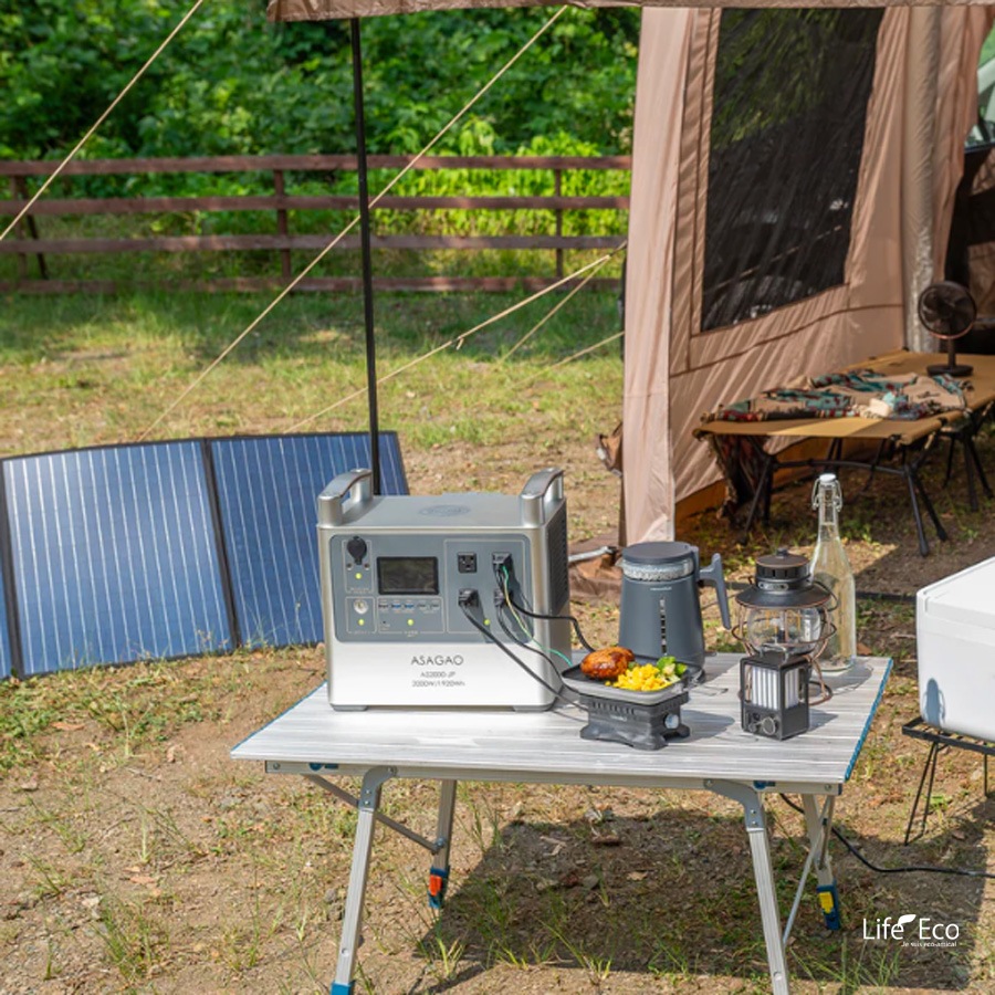 折畳式ポータブルソーラーパネル（200W）【送料無料】