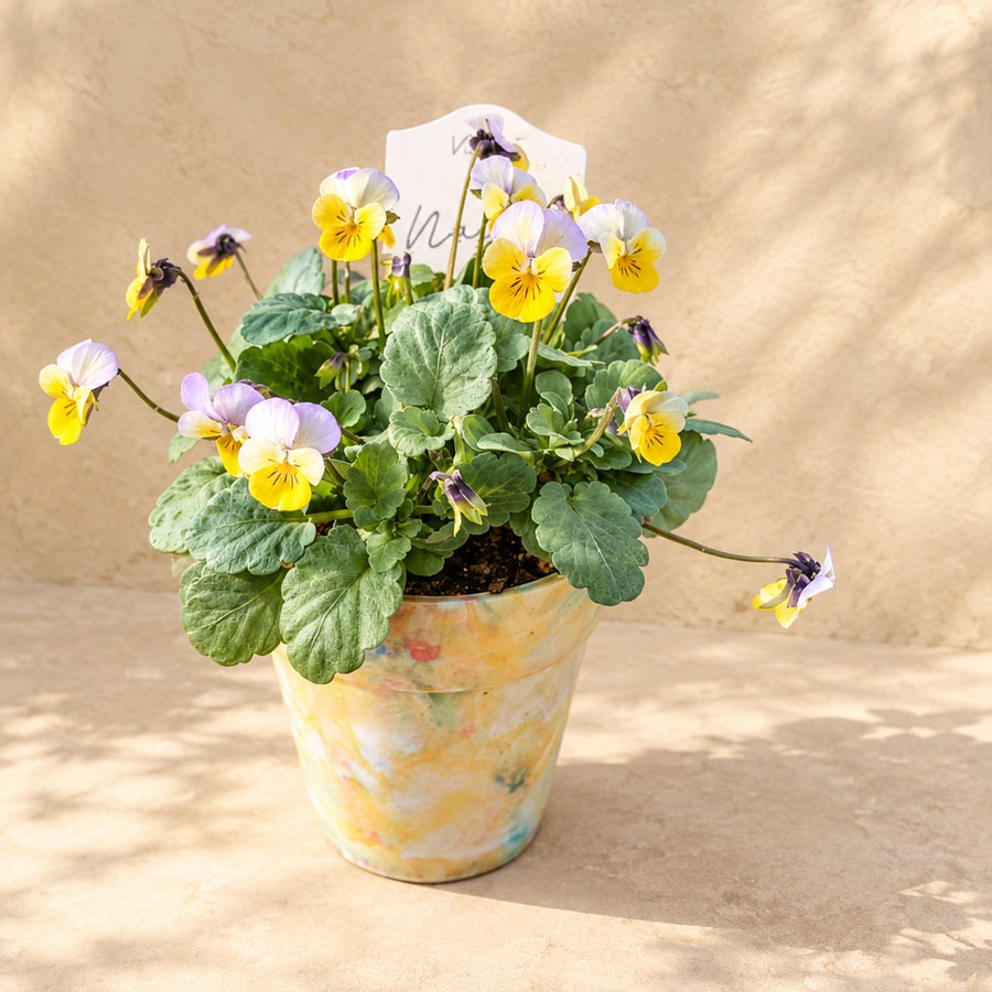 【予約受付】花苗 ナノビオラ（NANO VIOLA） / 2.5寸ロングポット【6株セット】【送料F】