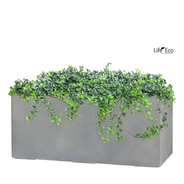 植木鉢 大型 軽量 FPR製 モードライト プランター ライトグレー L80cm