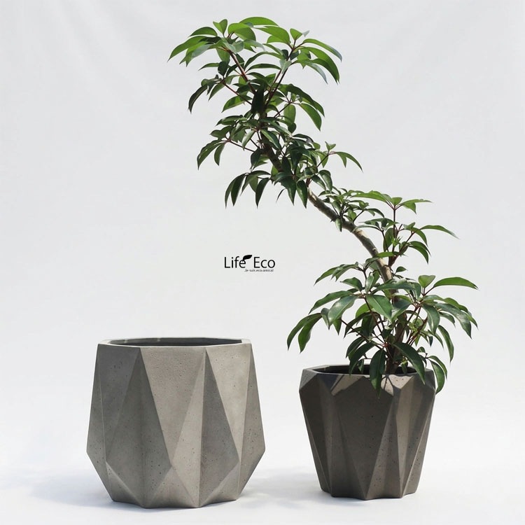 植木鉢 大型 軽量 FRP製 オクタジオ（OCTAGIO） ローコア マキアート
