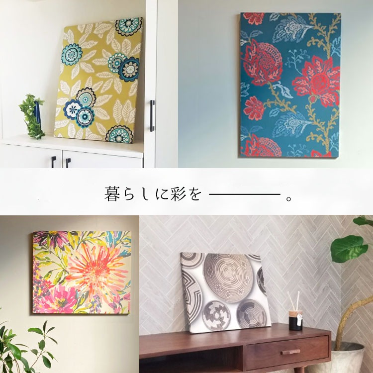 アートパネル（アートボード、インテリアパネル）空と気球 ブルー（青） Lサイズ / W45cm×D65㎝（厚み2㎝）【送料C】