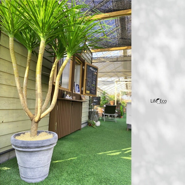 植木鉢 軽量 大型 ボルドー ラウンド グレー（灰）φ85cm×H70cm（28号）【大型貨物扱い】【法人配達】【パレット配送・送料お見積り】