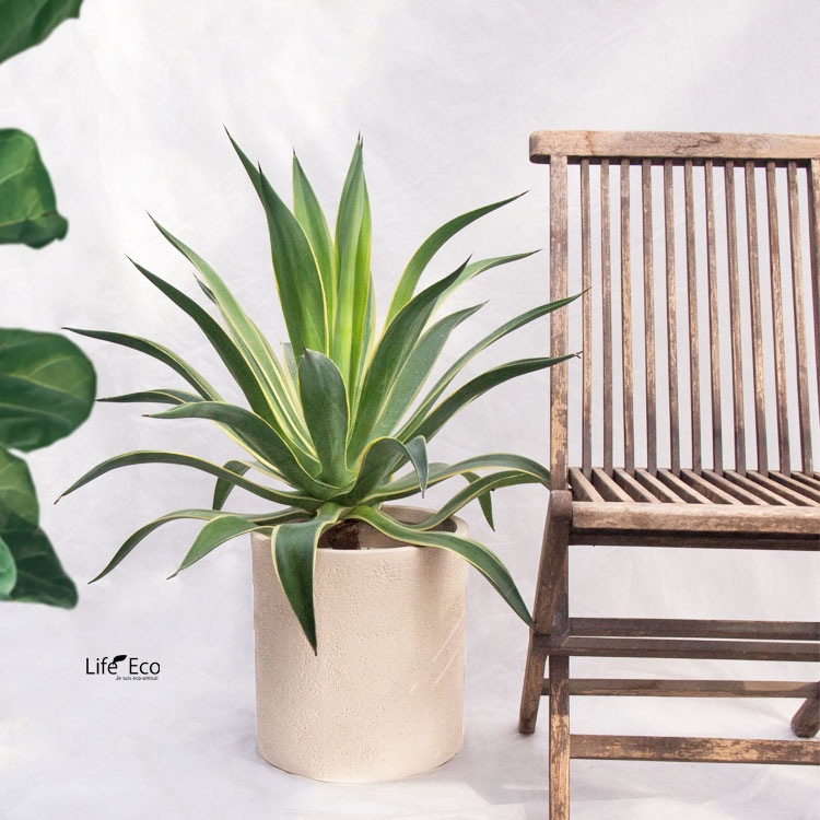 植木鉢 ファイバークレイ製 グレイニー シリンダー ホワイト（白・アイボリー） / φ41cm×H44cm（14号）【送料F】