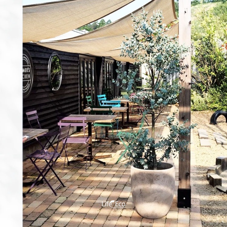 植木鉢 大型 アンティーク調 素焼き テラコッタ製 ルーガ アンティコ アルトエッグ φ43cm×H50cm（14号）【送料G】