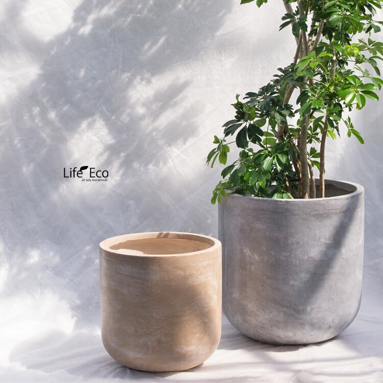 植木鉢 大型 軽量 ファントム Uポット グレー（灰） φ40cm×H42cm（13号）【送料E】