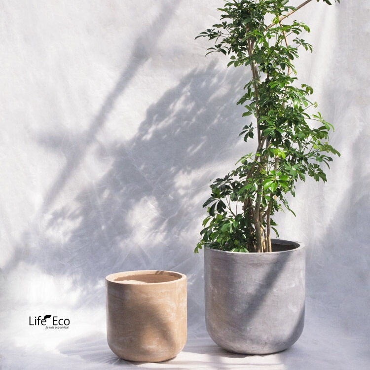 植木鉢 大型 軽量 ファントム Uポット グレー（灰） φ40cm×H42cm（13号）【送料E】