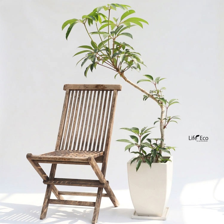 植木鉢【一点限り】釉薬陶器製 COCOマーブル スクエアー マットホワイト（白・艶無） □27cm×H38cm（9号・9寸）【在庫処分品】【送料E】