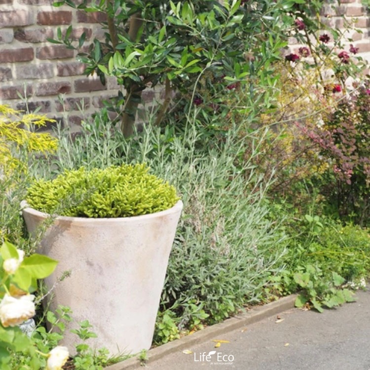 植木鉢 大型 アンティーク調 素焼き テラコッタ製 ルーガ アンティコ ソリッド φ43cm×H40cm（14号）【送料F】