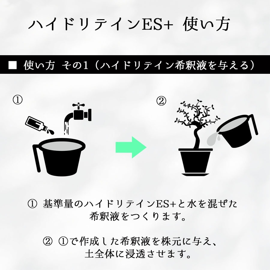 水やりヘルパー原液 ハイドリテインESプラス 4L 業務用 ／植物用土壌保水剤 保湿材【送料無料】