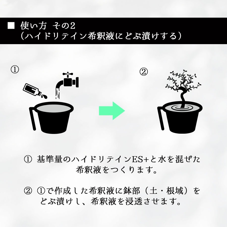 水やりヘルパー原液 ハイドリテインESプラス 4L 業務用 ／植物用土壌保水剤 保湿材【送料無料】