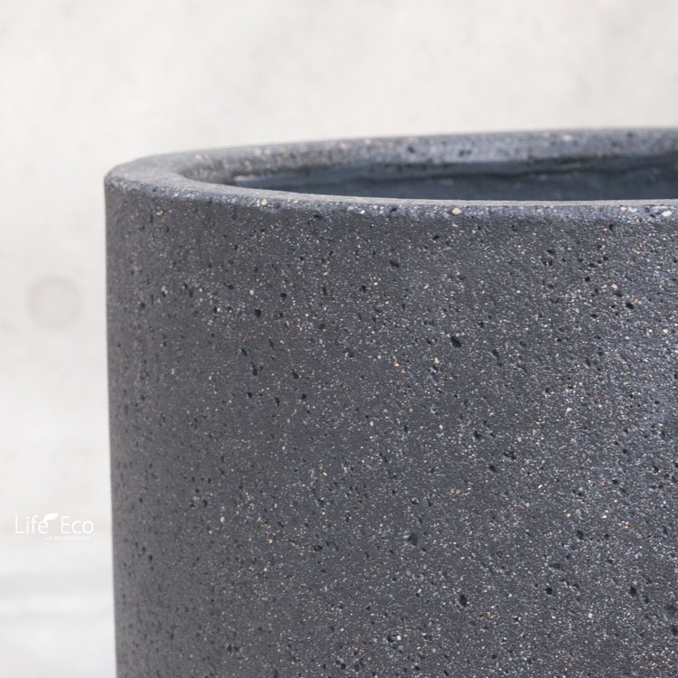 植木鉢 軽量 ファイバーセメント製 コーディル Uポット ブラック（黒）/ φ46×H41cm（15号）【送料E】