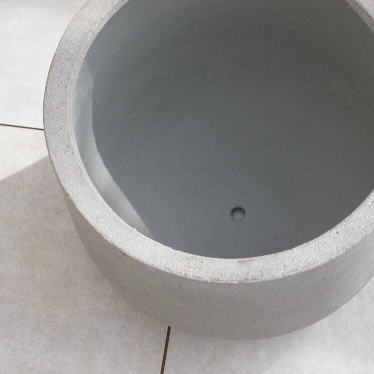 植木鉢 軽量 ファイバーセメント製 コーディル Uポット グレー（灰）/ φ46×H41cm（15号）【送料E】