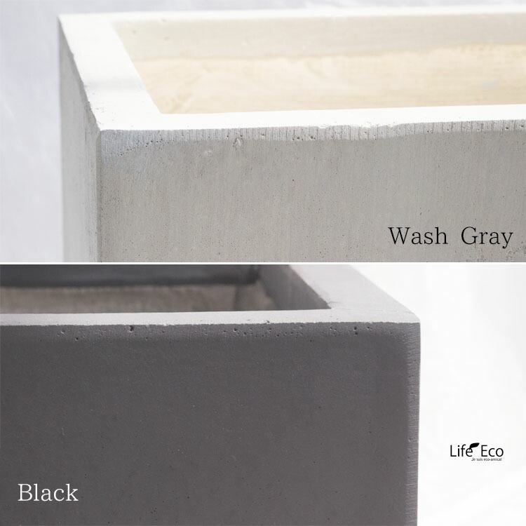 植木鉢 大型 軽量 エイリアス プランター ウォッシュグレー L79cm×W37.5cm×H40cm（26号）【送料F】