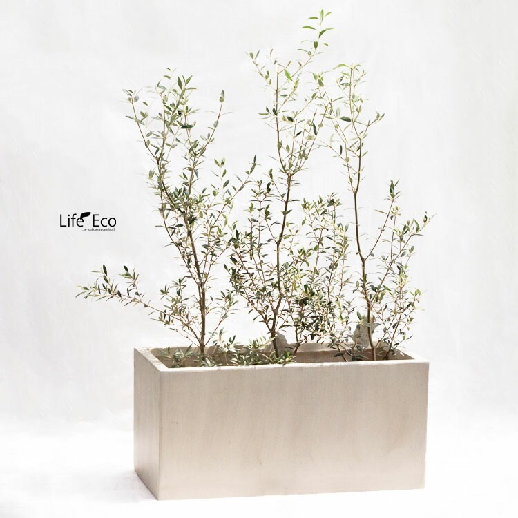 植木鉢 大型 軽量 エイリアス プランター ウォッシュグレー L79cm×W37.5cm×H40cm（26号）【送料F】