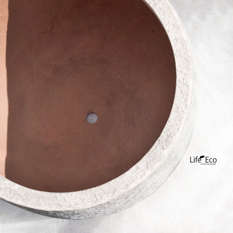 植木鉢 軽量 FRP製 ラヴァライト Uポット グレー（灰） / φ32×H32cm（11号）【送料E】