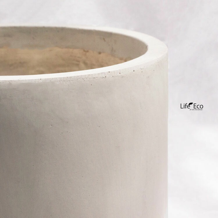 植木鉢 大型 軽量 エイリアス シリンダー ウォッシュグレー φ40cm×H43.5cm（13号）【送料E】