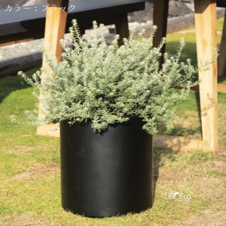 植木鉢 大型 軽量 エイリアス シリンダー ウォッシュグレー φ40cm×H43.5cm（13号）【送料E】