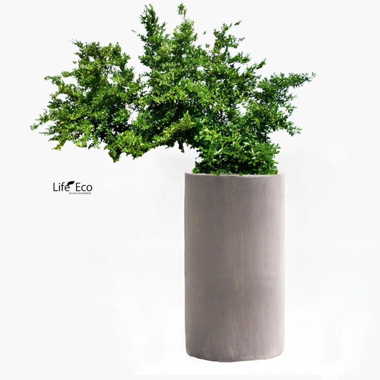 植木鉢 大型 軽量 ニュートラ トールシリンダー ブラウン（茶） φ34cm×H61.5cm（11号）【送料F】