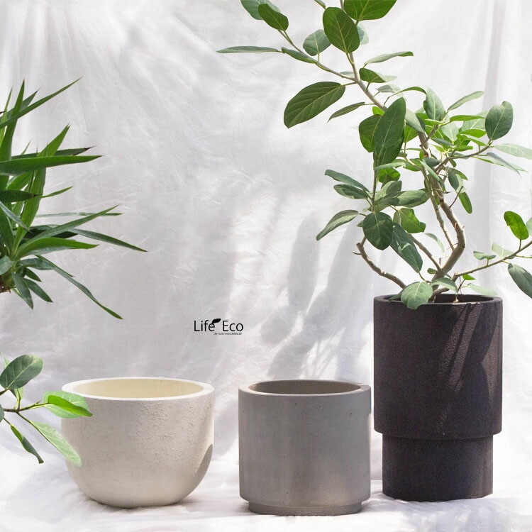 植木鉢 大型 デッカー ボウル ホワイト（白）  φ38cm×H29cm（13号）【送料E】