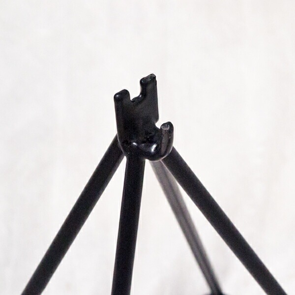 リングバスケット（リースリング）用設置台 アイアン製 マルチベースピラミッド L20cmxW14cmxH25cm【送料B】