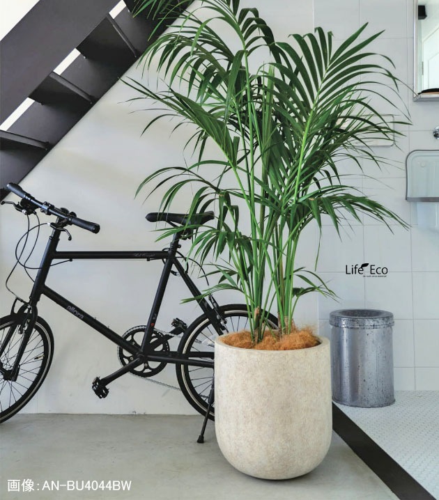 植木鉢 大型 ファイバーセメント製 ベルベット Uポット グレーウォッシュ / φ33cm×H31cm（11号）【送料E】