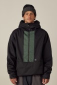 【NEW IN】JAPAN SMU LS1 SHELL ANORAK - MOSS GREEN COLORBLOCK