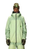 MENS 686 HUF DOUBLE H SHELL JACKET - HUF GREEN COLORBLOCK