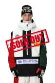 MENS 686 ASSC F1 SHELL ANORAK - ASSC WHITE COLORBLOCK