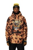 MENS WATERPROOF HOODY - SUBLIME ORANGE TIE DYE